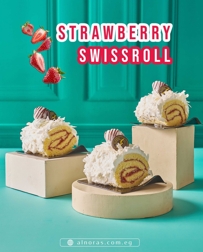 سويسرول وايت فراولة