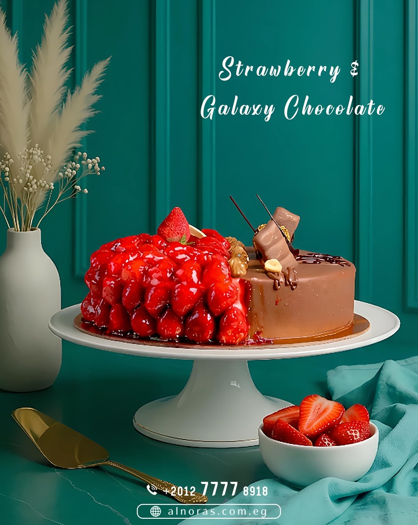 تورتة نص فراولة ونص جلاكسي كود 211
