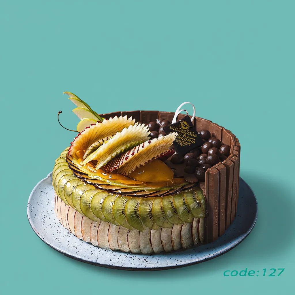 تورتة نص فاكهة ونص كيت كات كود 127