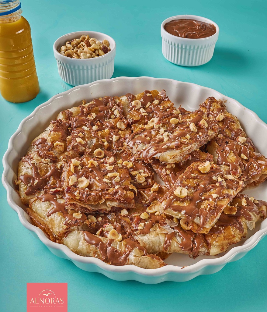 فطيرة نوتيلا روشيه مكسرات