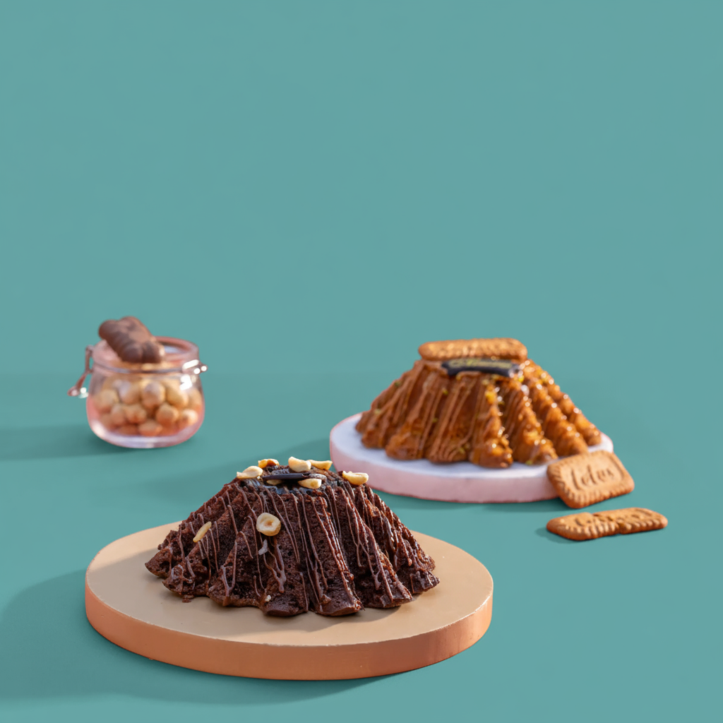 مولتن كيك (لوتس-شيكولاتة)