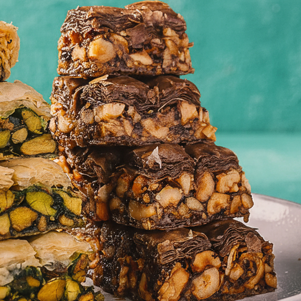 بقلاوة أسية شيكولاتة بندق