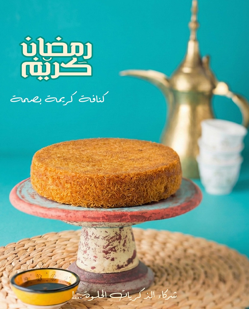 فورمة كنافه كريمه بصمه